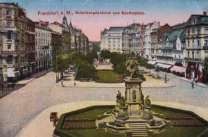 Der Goetheplatz in Frankfurt a.M., ca. 1910