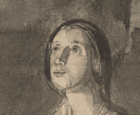 Detail von Richard Redgrave: The poor seamstress (1844)