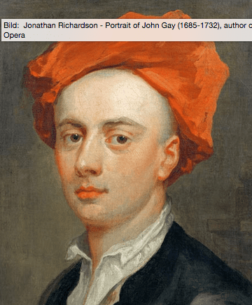 Porträt des Autors John Gay von Jonathan Richardson