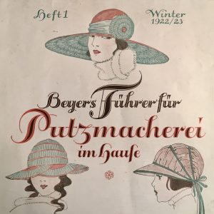 Titel von Beyers Führer für die Putzmacherei im Hause 1922