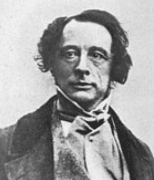 Porträt von Charles Dickens 1843