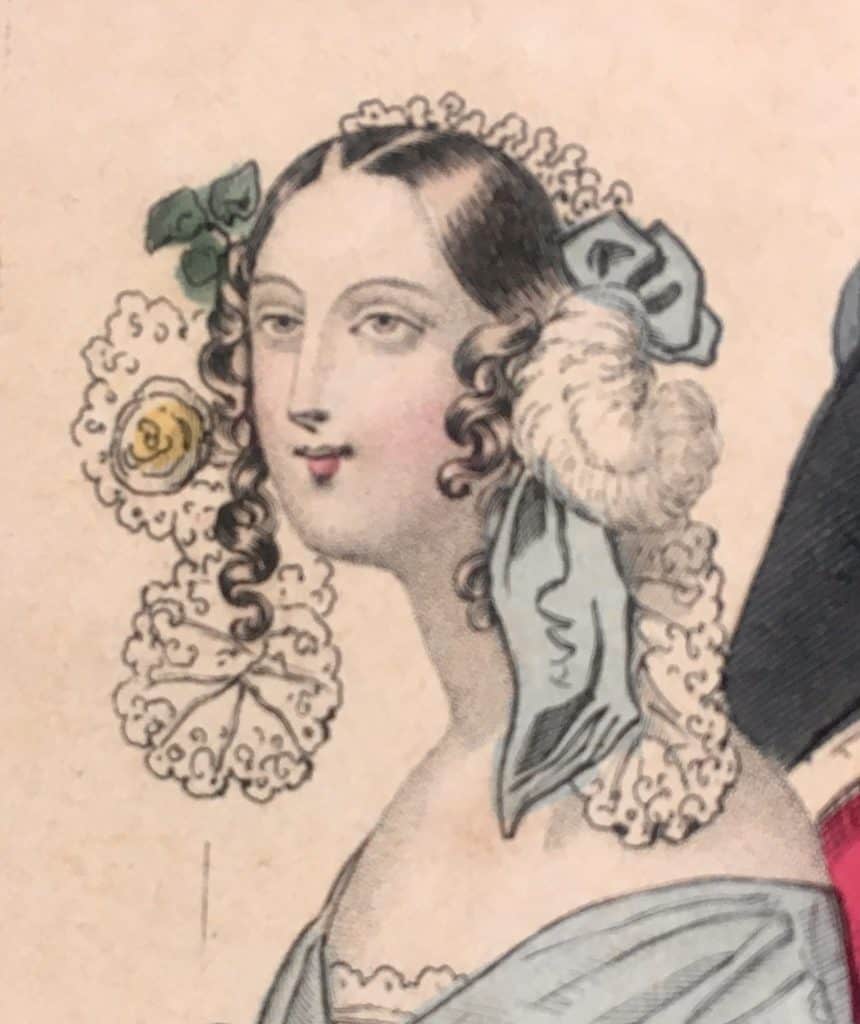 Kopfputz aus "Modes de Paris" vom Oktober 1840