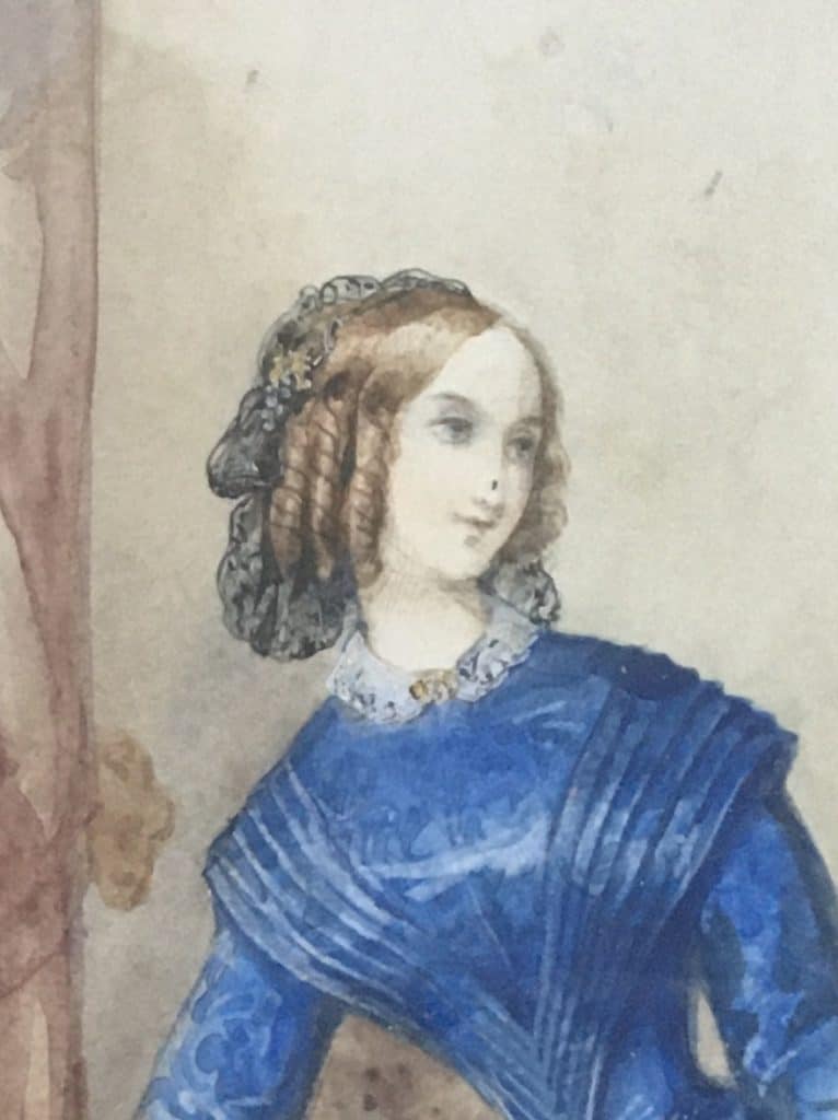 Aquarell ca. 1852 Heloise Leloir