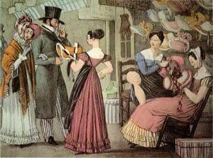 "Millinery Shop" von John James Chalon 1822