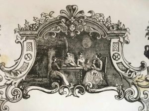 Titelvignette aus dem "Moniteur de la mode" Jahrgang 1847