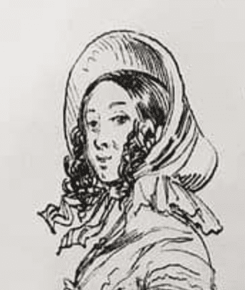 Porträt einer Putzmacherin 1814 von Hosemann