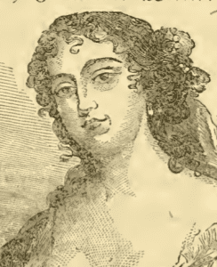 Porträt von "Käthchen Castleton, die schöne Putzmacherin" von 1853