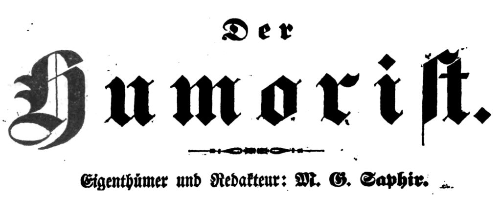 Titel der Zeitschrift "Der Humorist" von 1847