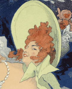Proträt von Lily de Lidia von einem Werbeplakat für den Alcazar d'Ete