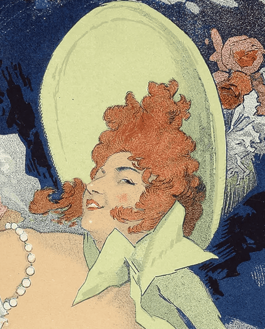 Proträt von Lily de Lidia von einem Werbeplakat für den Alcazar d'Ete