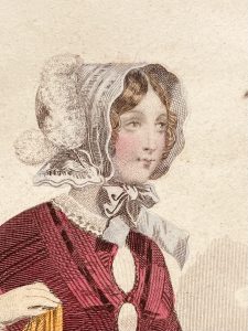 Porträt einer jungen Dame, Detail aus "Le Moniteur de la Mode" von 1847