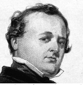 Porträt des Malers Henry Bonaventure Monnier (07.06.1799 - 03.01.1877)