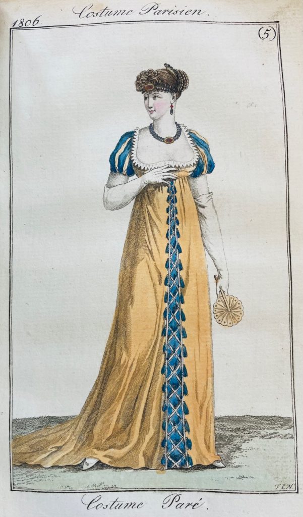 Costume Paré des Jahres 1806, aus dem Journal des Dames et des Modes, Francfort 1806