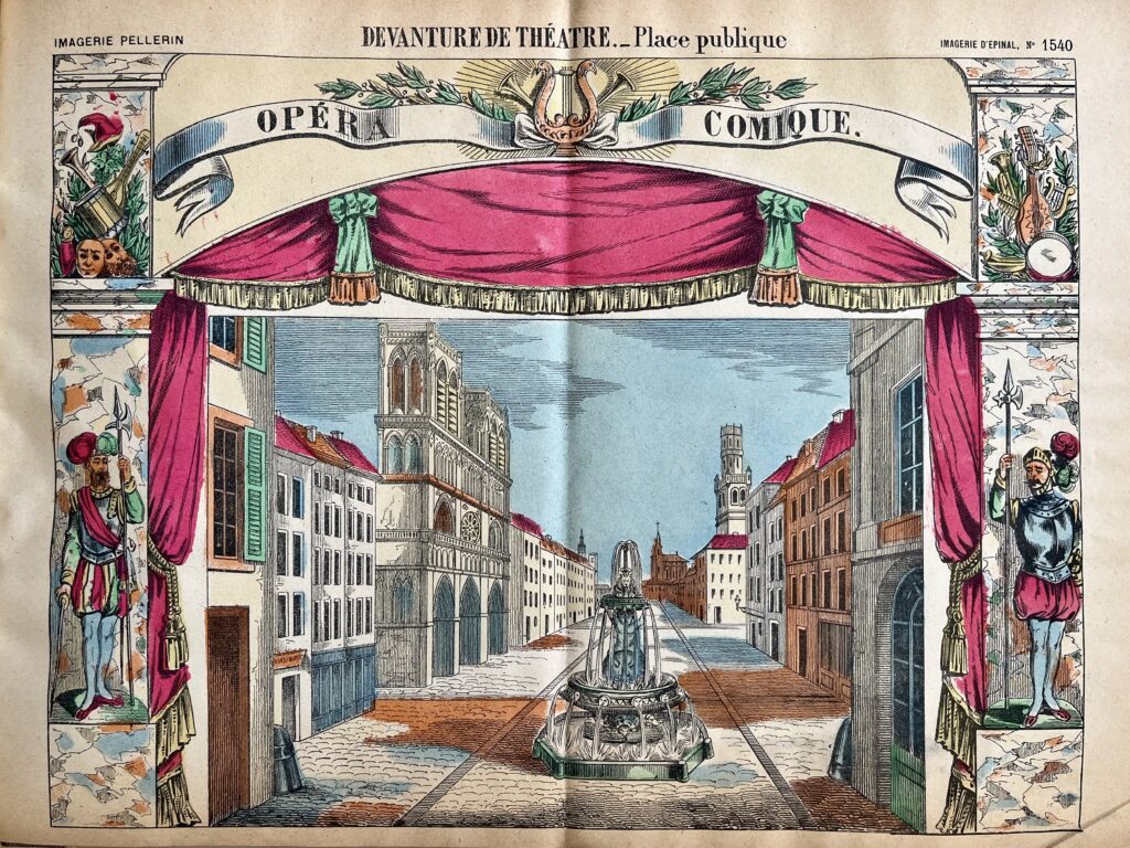 Theaterprospekt aus der Serie Imagerie Pellerin - Imagerie d'Épinal No. 1540
