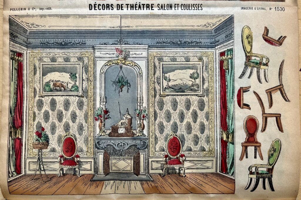 Décors de Théâtre, Szenenbild aus der Serie Imagerie d'Épinal No. 1530