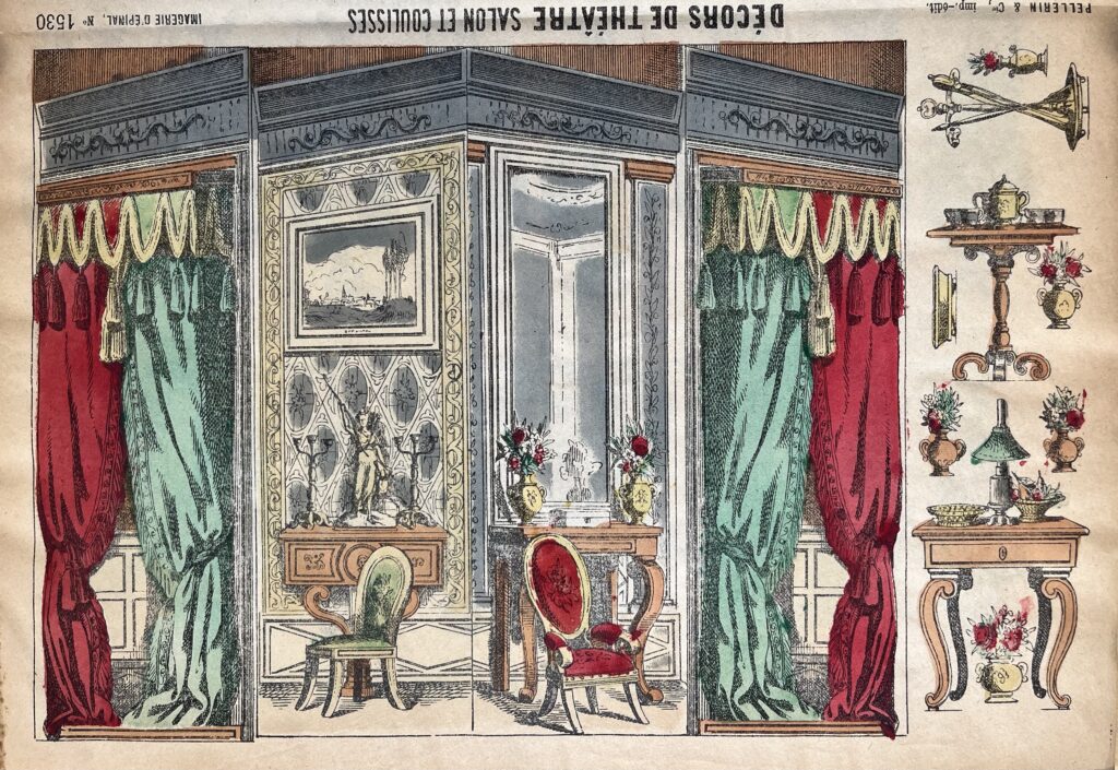 Décors de Théâtre II, Szenenbild aus der Serie Imagerie d'Épinal No. 1530